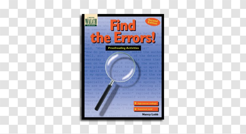 Find The Errors! Book Sentence Writing Proofreading - Common Core State Standards Initiative Transparent PNG