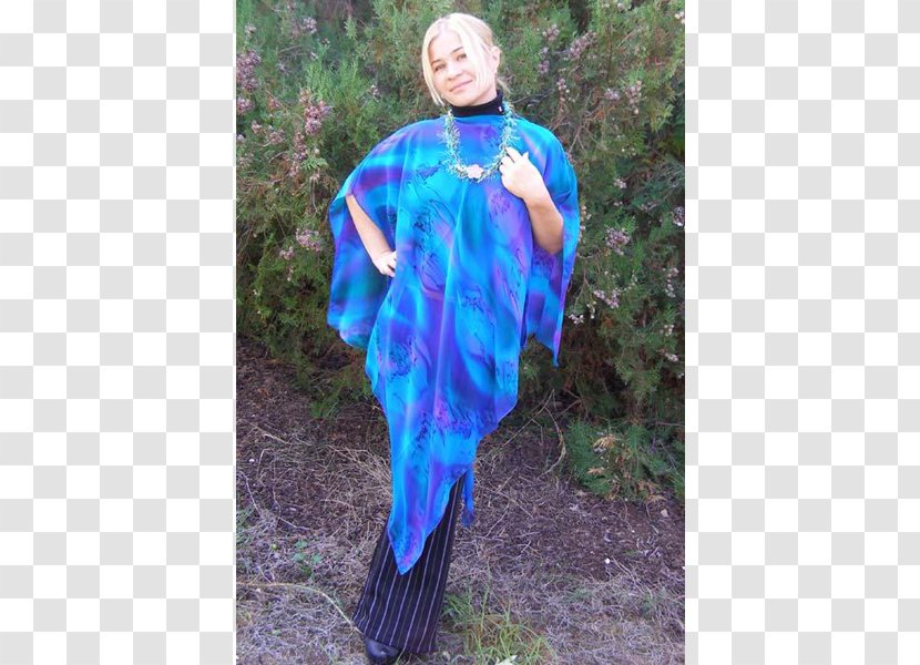 Robe Turquoise Electric Blue Cobalt - Watercolor - Hand Painted Transparent PNG