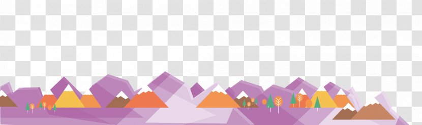 Triangle Pattern - Purple Mountain Transparent PNG