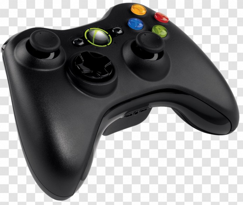 Black Xbox 360 Controller Game Controllers Video - Accessory - Joystick Transparent PNG
