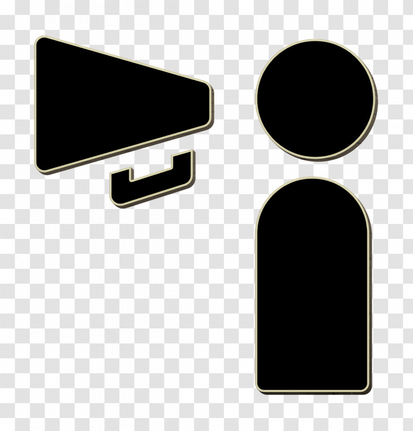Promoting Icon Filled Management Elements Icon Megaphone Icon Transparent PNG