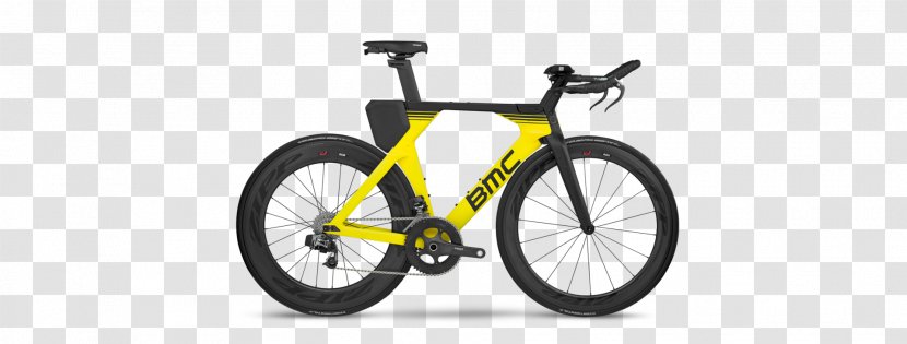 BMC Racing Timemachine 01 Switzerland AG Bicycle Triathlon - Yellow Transparent PNG