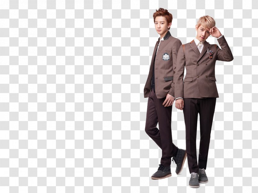 EXO Lead Vocals Dancer XOXO - Standing - Tv Wall Background Transparent PNG