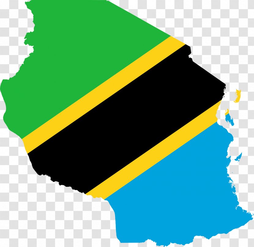 Flag Of Tanzania Map Clip Art - National - Cliparts Transparent PNG