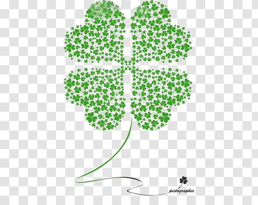 Four-leaf Clover Poster Illustration - Love - Leaves Synthesis Transparent PNG