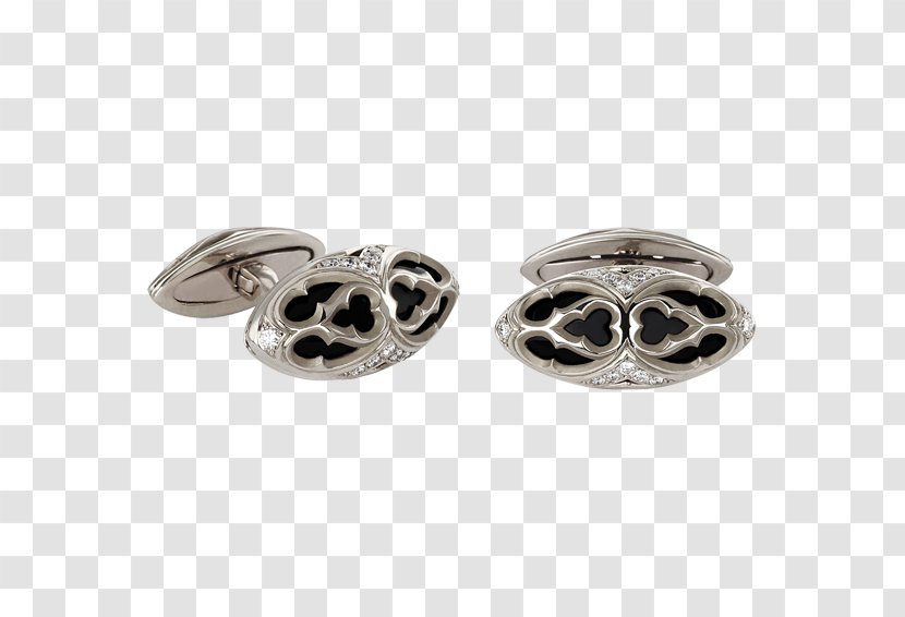 Earring Jewellery Silver Cufflink Transparent PNG