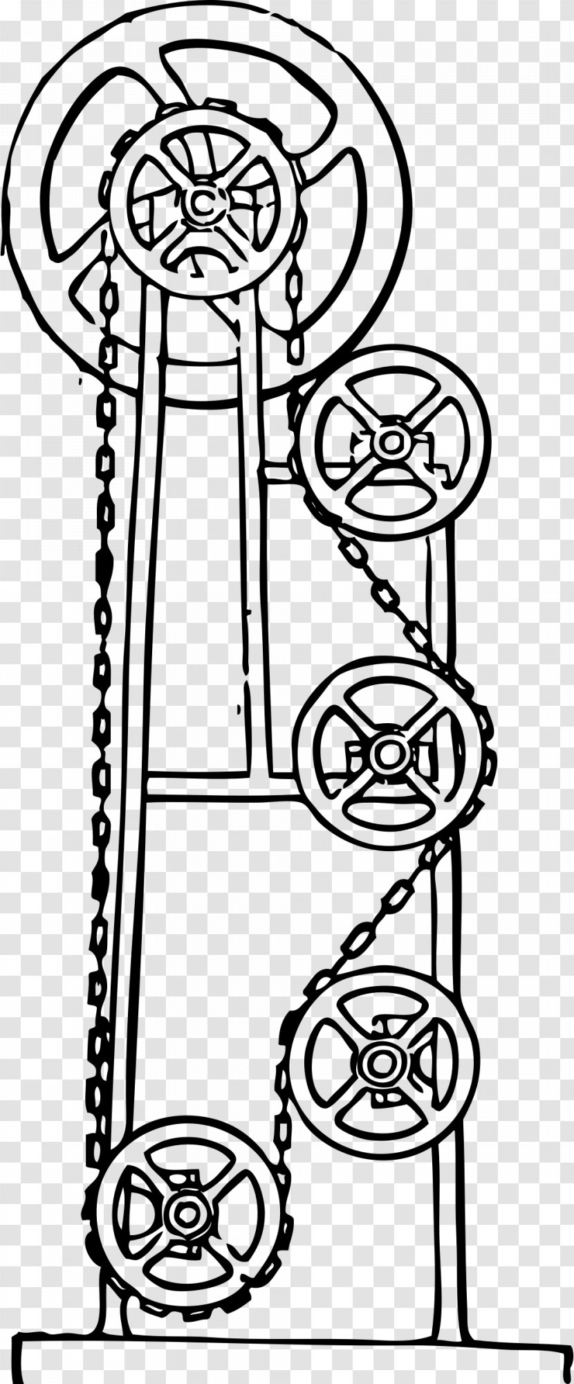 Perpetual Motion Gear Clip Art - Yakov Perelman - Machine Clipart Transparent PNG