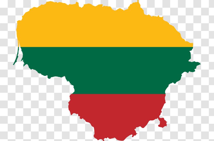 Flag Of Lithuania Symbols - Map Transparent PNG