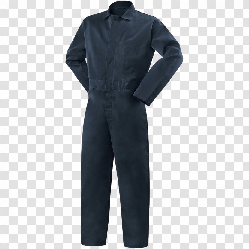 Boilersuit Navy Blue Sleeve Overall Clothing - COTTON Transparent PNG
