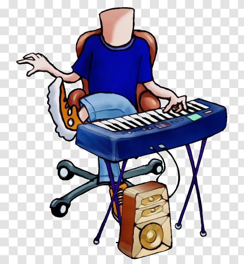 Piano Cartoon - Electric - Digital Keyboard Bass Transparent PNG