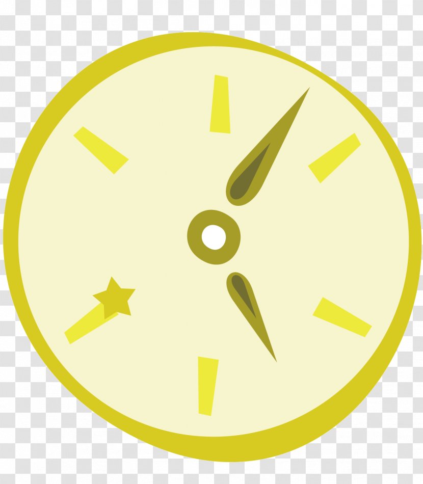 Cartoon Clip Art - Yellow - Clock Transparent PNG