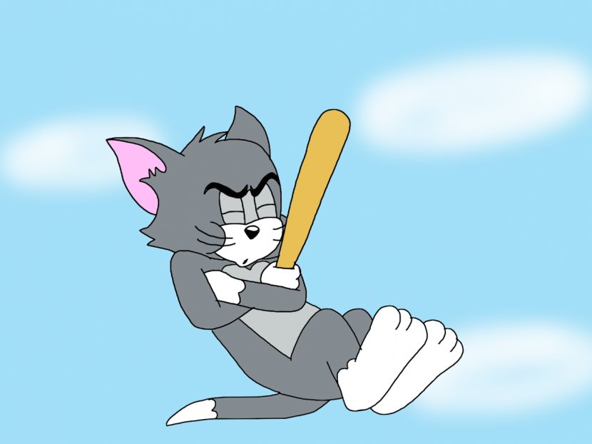 Tom Cat And Jerry Cartoon Baseball Bats - & Transparent PNG