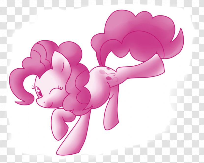 Pinkie Pie Them's Fightin' Herds My Little Pony Horse - Cartoon - Monochrome Transparent PNG