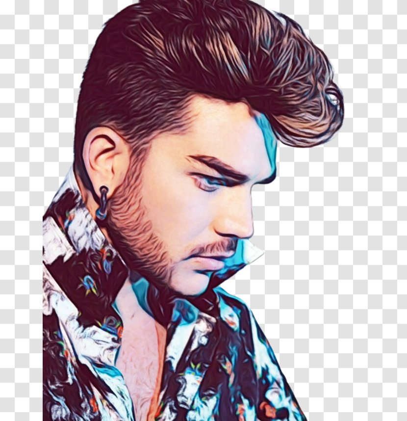 Adam Lambert Attitude American Idol Singer Music - Black Hair - Magazine Transparent PNG