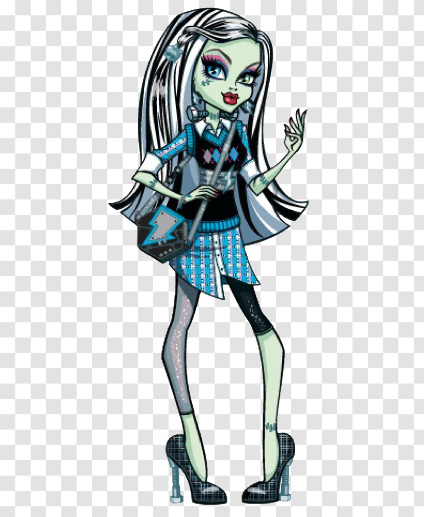 Frankie Stein Monster High Basic Doll - Silhouette Transparent PNG