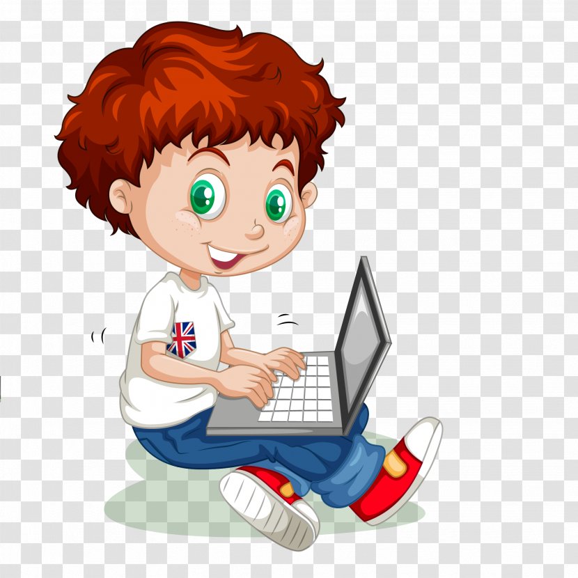 Cartoon Child - Hand - Vector Boy Learning Transparent PNG