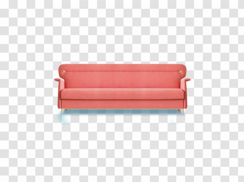 Sofa Bed Couch - Red - Pink Transparent PNG