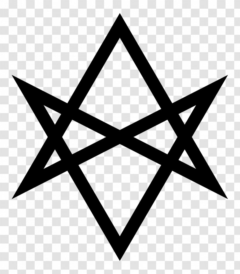 Unicursal Hexagram Symbol Triangle Magick - Enochian - Star Of David Transparent PNG