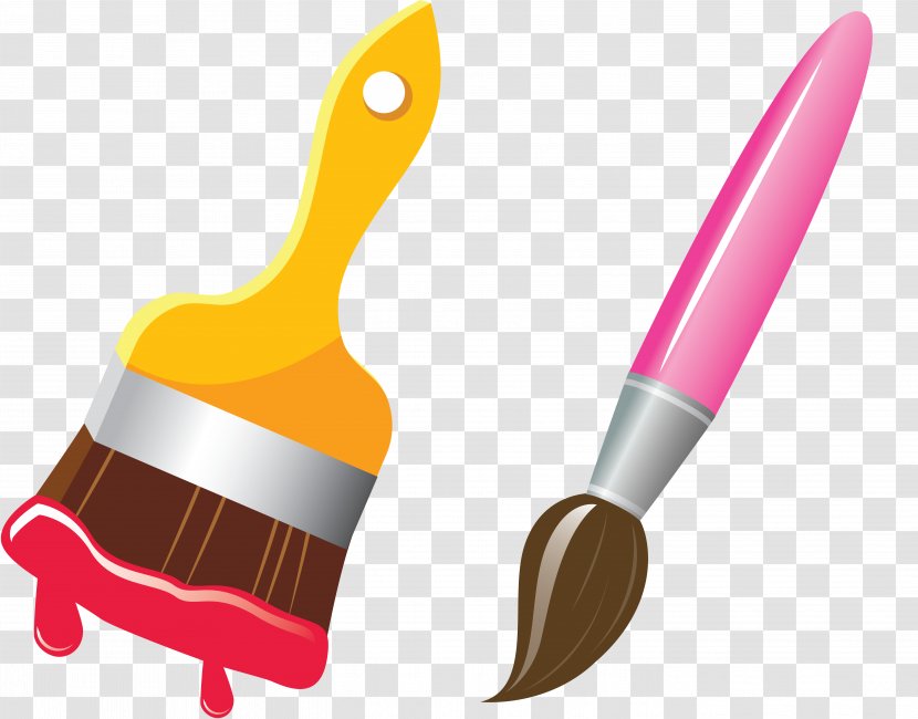 Paintbrush Clip Art - Office Supplies - Brushes Transparent PNG