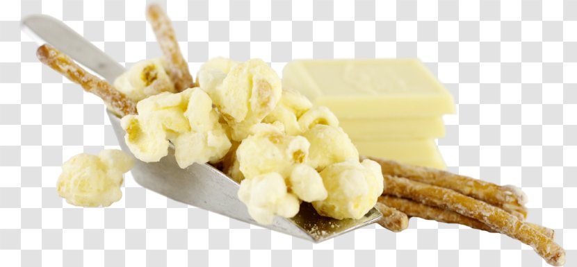 Popcorn White Chocolate Flavor Junk Food Lemon Meringue Pie - Pretzels Transparent PNG