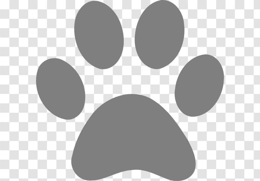 Tiger Dog Cat Lion Paw - Monochrome - Print Transparent PNG