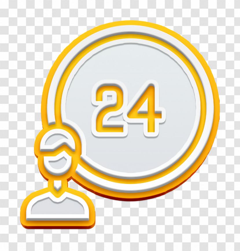 24 Hours Icon Contact And Message Icon Support Icon Transparent PNG