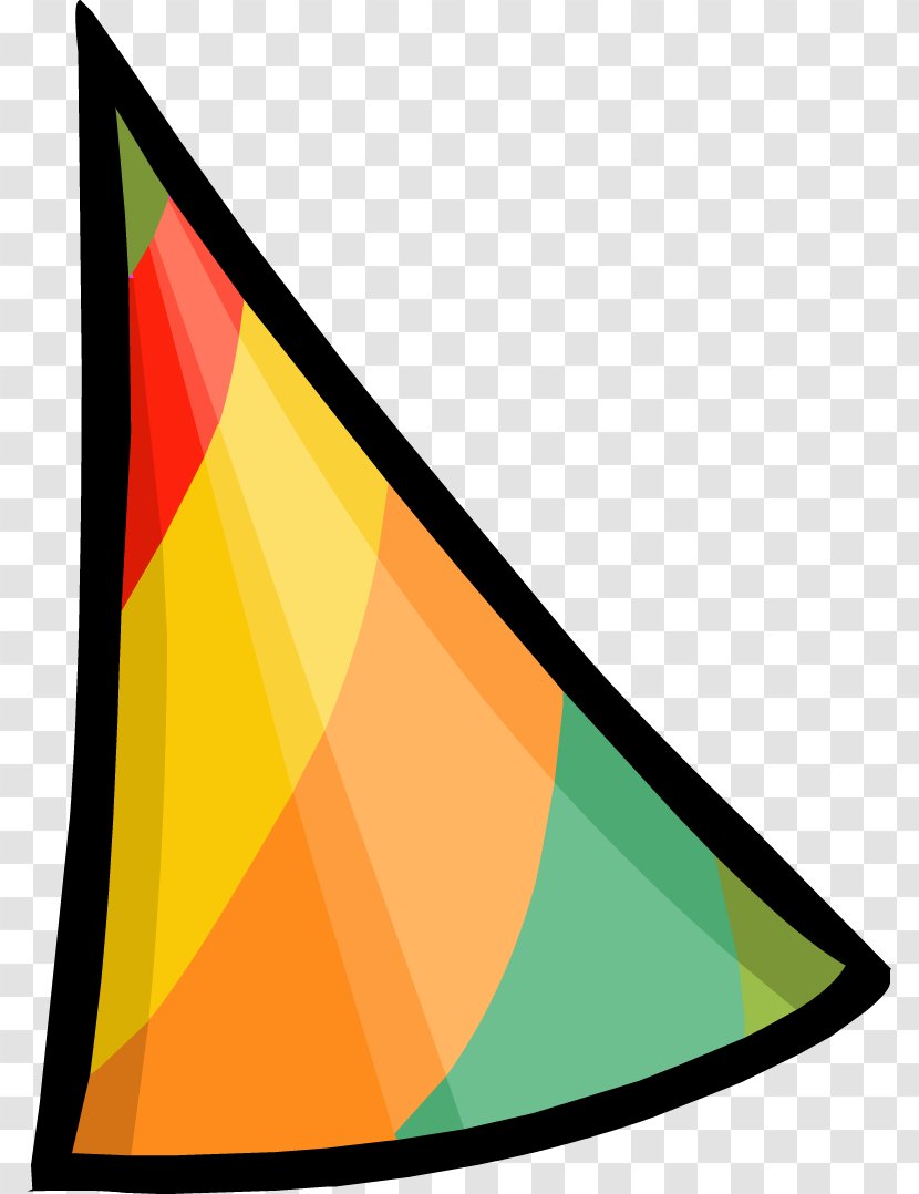 Club Penguin Party Hat Clip Art - Yellow - Picture Of Transparent PNG