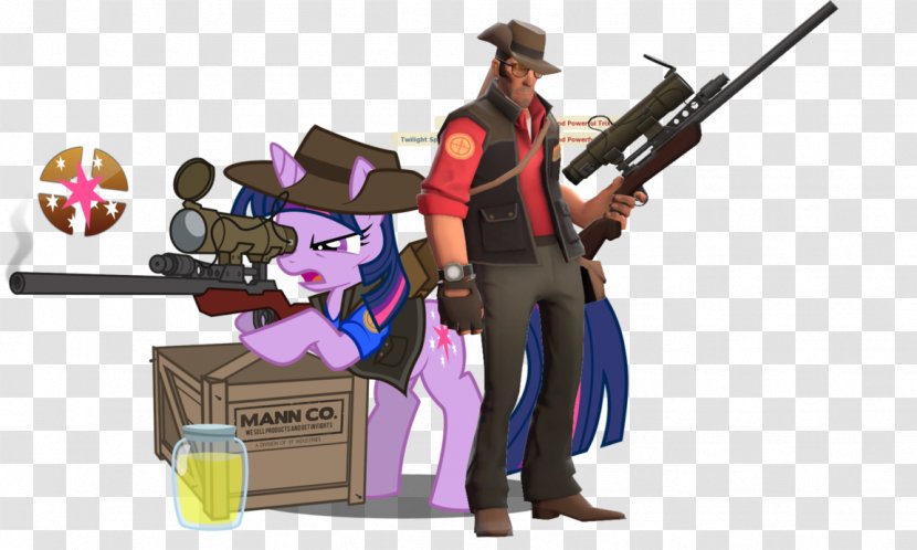 Twilight Sparkle Team Fortress 2 Sniper Applejack Pony - Aussie Cartoon Transparent PNG