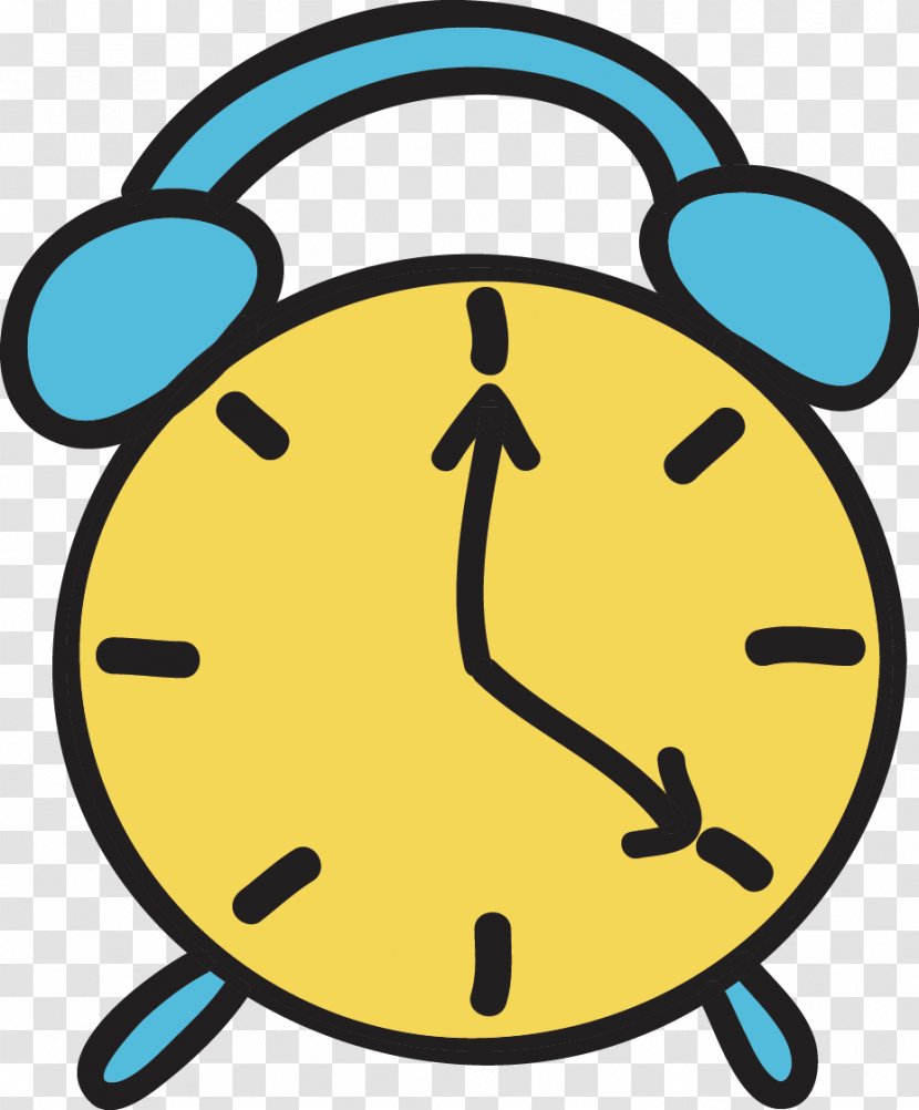 Clock Icon - Smile - Hand Drawn Vector Alarm Transparent PNG