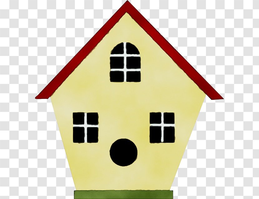 Yellow House Birdhouse Line - Paint - Home Transparent PNG