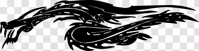 Dragon White Font - Fictional Character - Color Car Stickers Transparent PNG