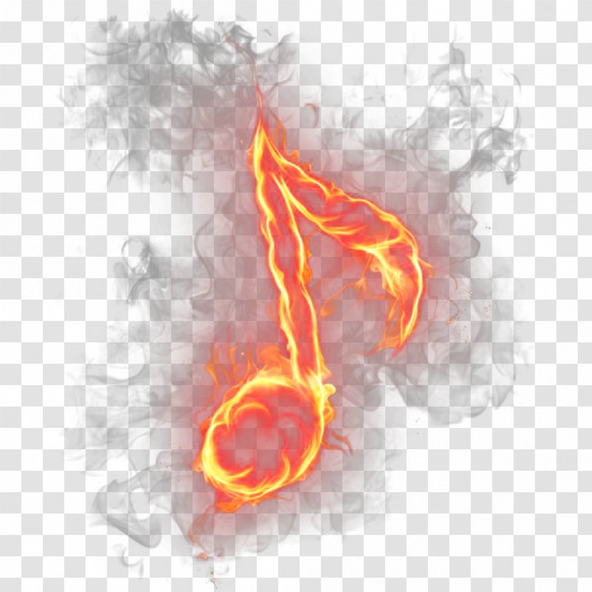 Musical Note Clip Art Psd - Flame - Summer Bbq Flower Fire Flames Transparent PNG