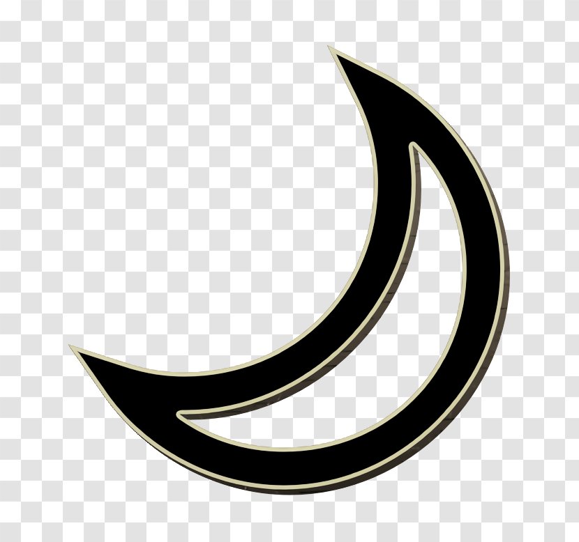 Forecast Icon Moon Night - Blackandwhite Logo Transparent PNG