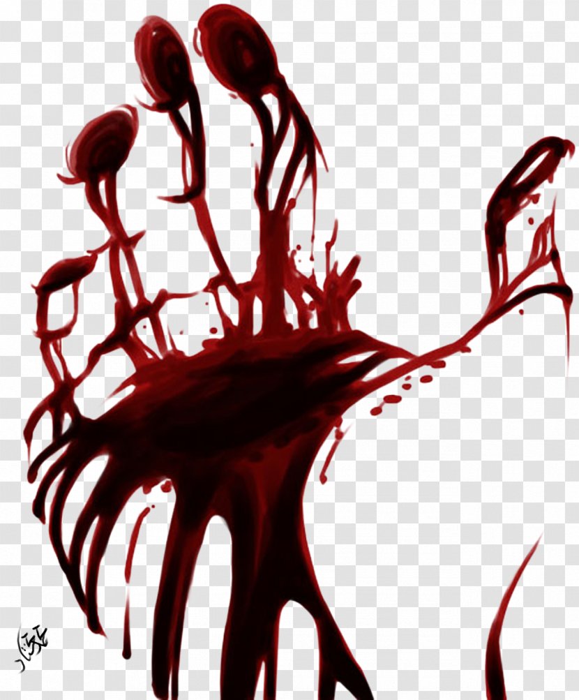 Blood Art Drawing Clip - Tree Transparent PNG