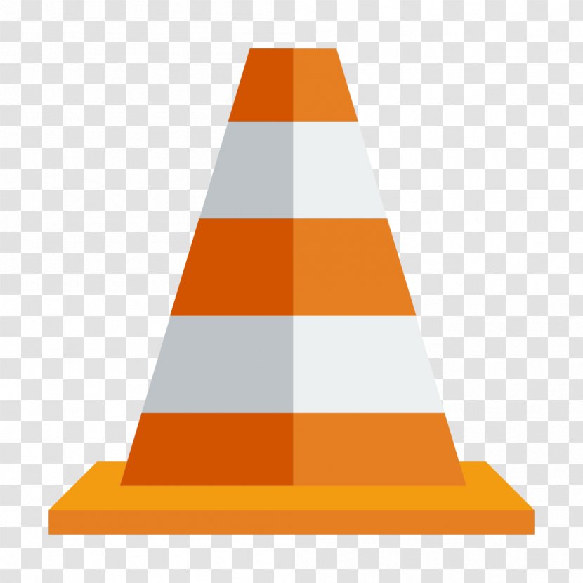 Triangle Cone Orange Transparent PNG