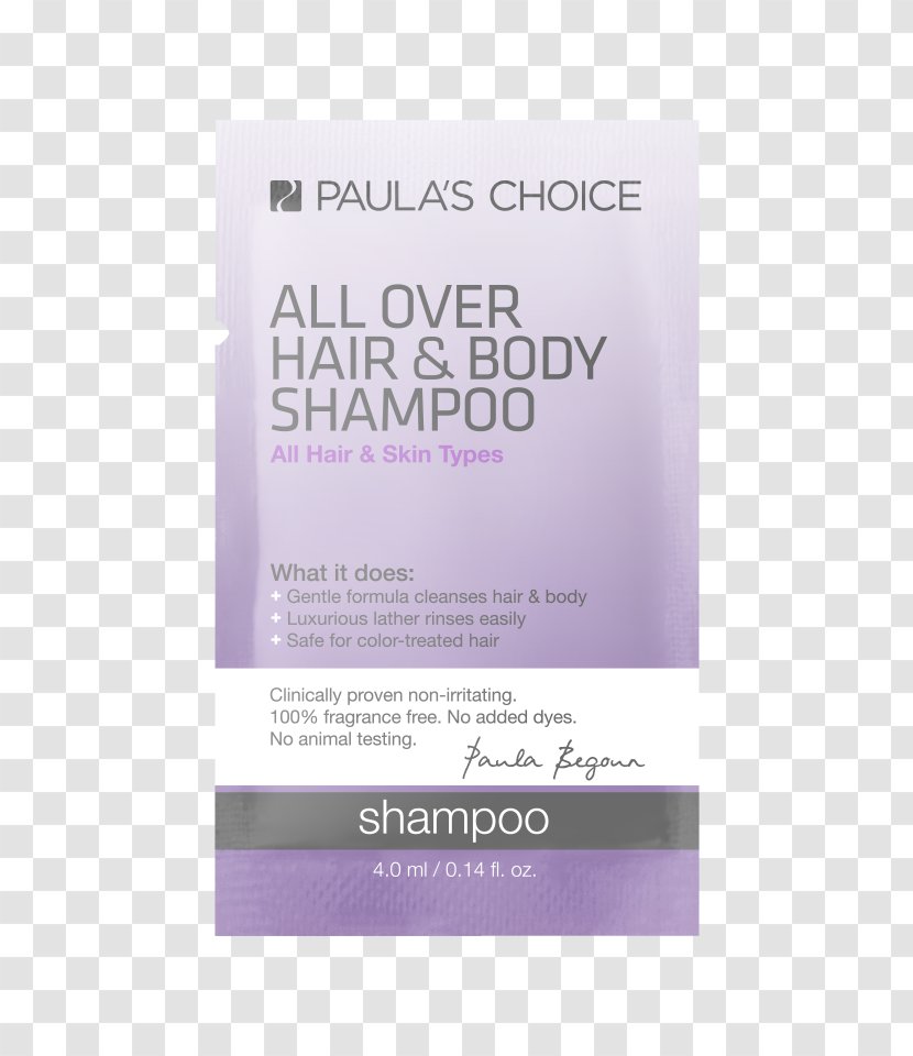 Paula's Choice Skin Balancing Ultrasheer Daily Defense Shampoo Hair Conditioner Brand - Problem Transparent PNG
