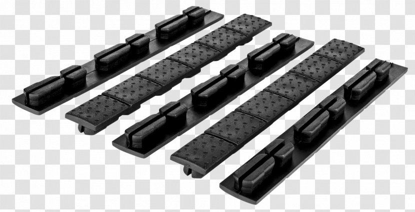 KeyMod M-LOK Manufacturing Handguard Rail System - Silhouette Transparent PNG