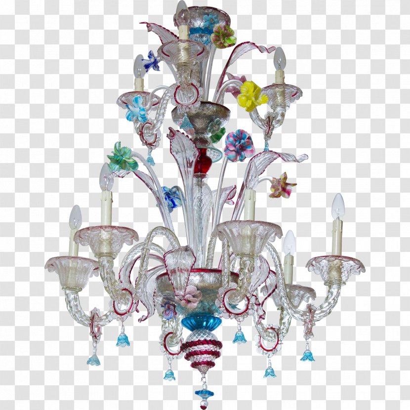 Chandelier Ca' Rezzonico Murano Glass Light Fixture - Italy Transparent PNG