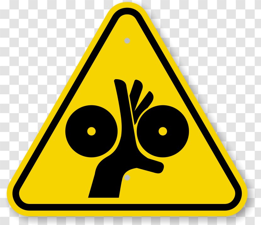 Warning Sign Symbol Clip Art - Label - Pinch Point Transparent PNG