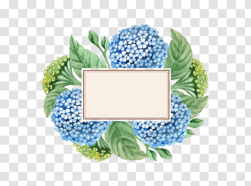 Blue Flowers - Floral Design - Paint Transparent PNG