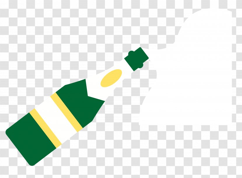 Beer Bottle - Yellow - Border Texture Transparent PNG