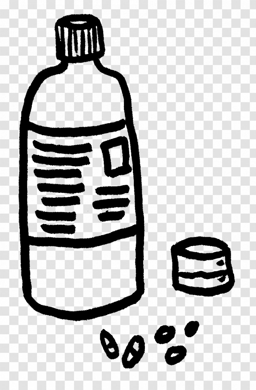 Water Bottle Drawing - Drinkware - Plastic Transparent PNG