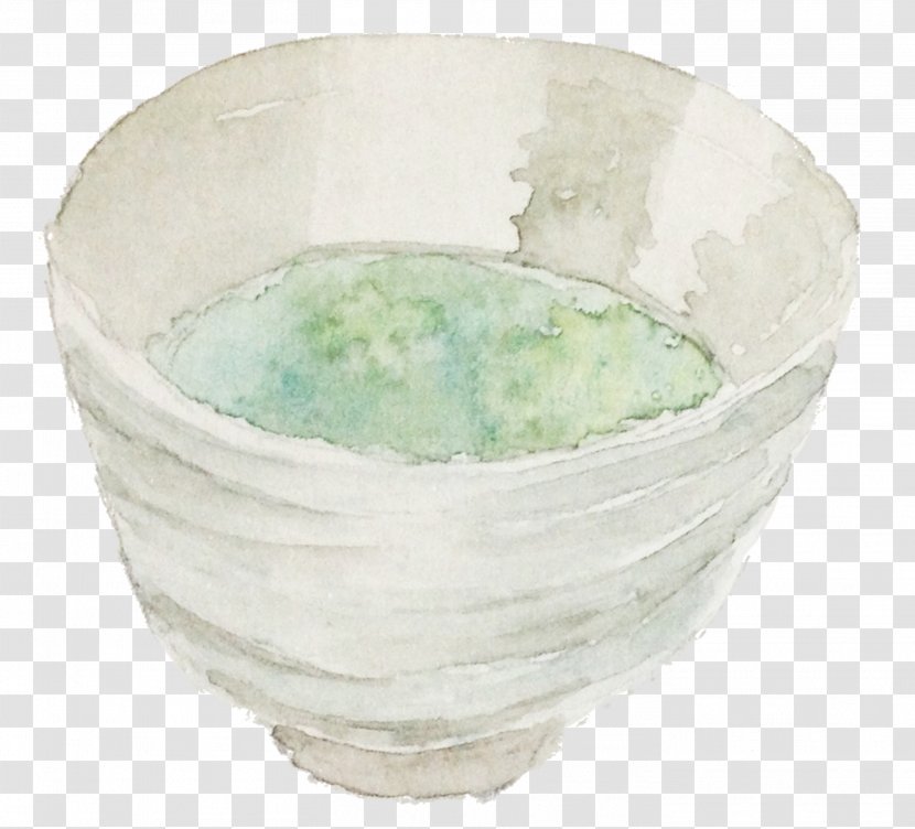 Bowl Mung Bean Sweet Paste - Pastry - Green Sand Hand Painted Transparent PNG