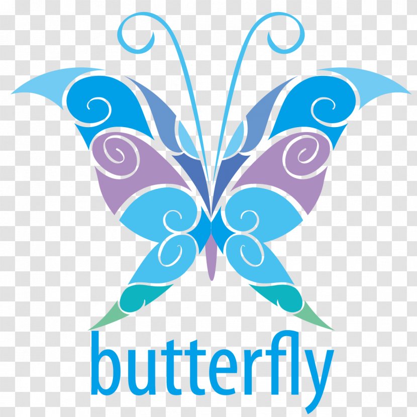 Butterfly Logo Euclidean Vector Illustration - Insect - Cartoon Material Transparent PNG