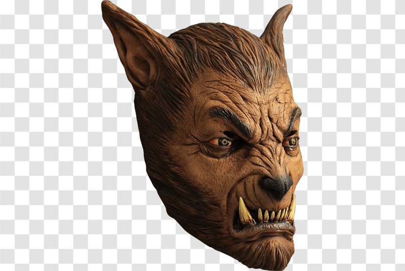Gray Wolf The Werewolf Mask Halloween Costume - Head Transparent PNG