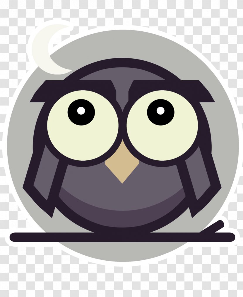 Owl Character Beak Clip Art - Purple Transparent PNG