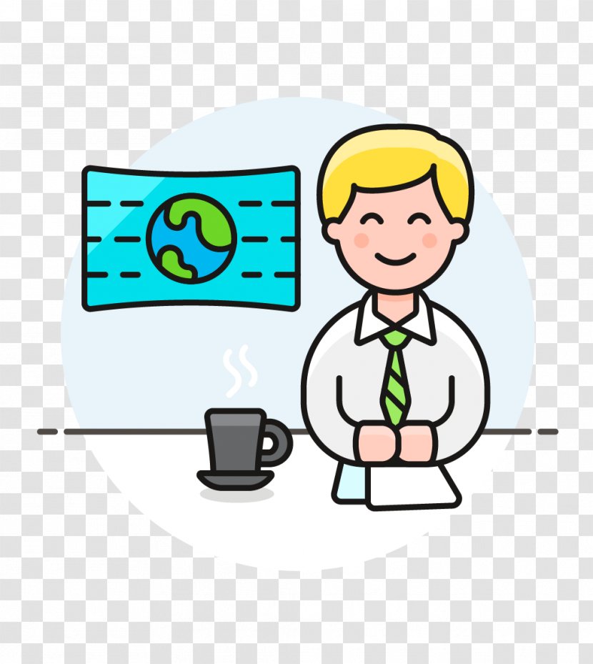Newscaster Cartoon - Royaltyfree - Computer Monitor Accessory Output Device Transparent PNG
