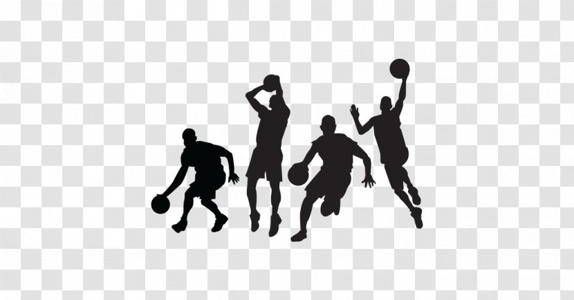 Basketball Jump Shot Sport Clip Art - Silhouette - Team Transparent PNG