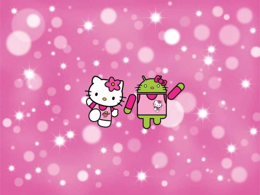 Hello Kitty Carnival Hello, Android: Introducing Google's Mobile Development Platform Desktop Wallpaper - Text - Pink Background Transparent PNG