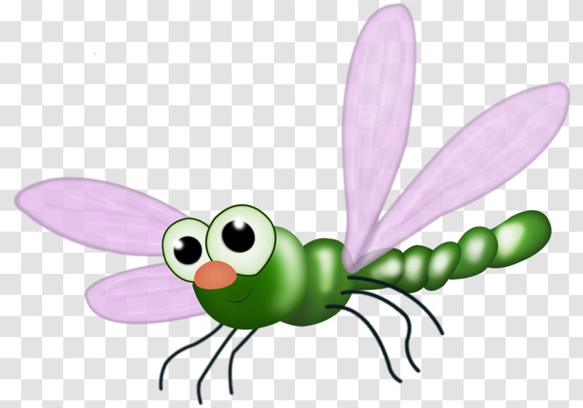 Butterfly Cartoon Clip Art - Insect - Dragonfly Transparent PNG